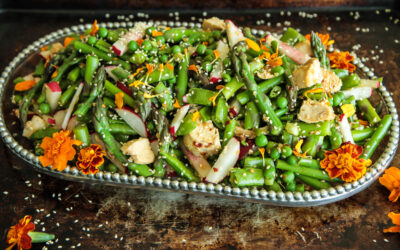 Chicken Sesame and Asparagus Salad