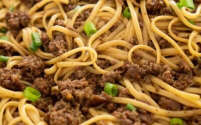 Sautéed Beef on Noodles